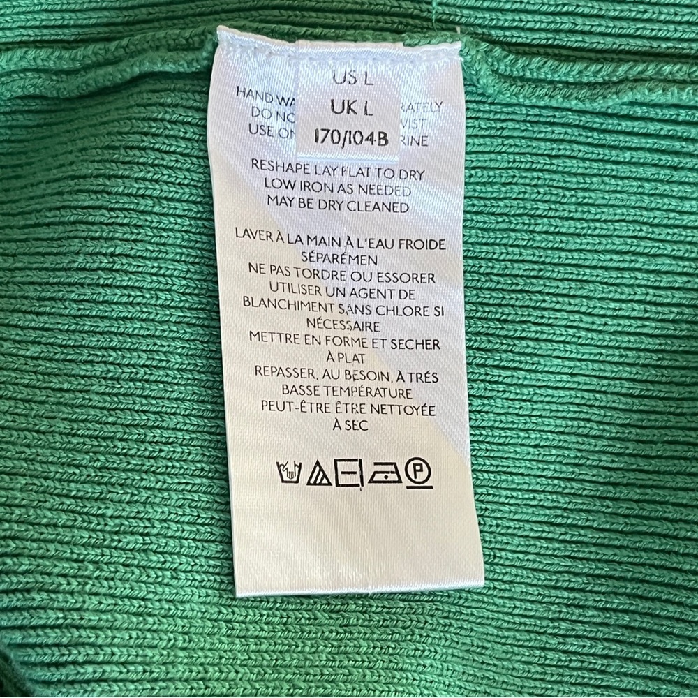 Free People Green Blair Sweater Knit Dress - Size Large - Picture 15 of 16